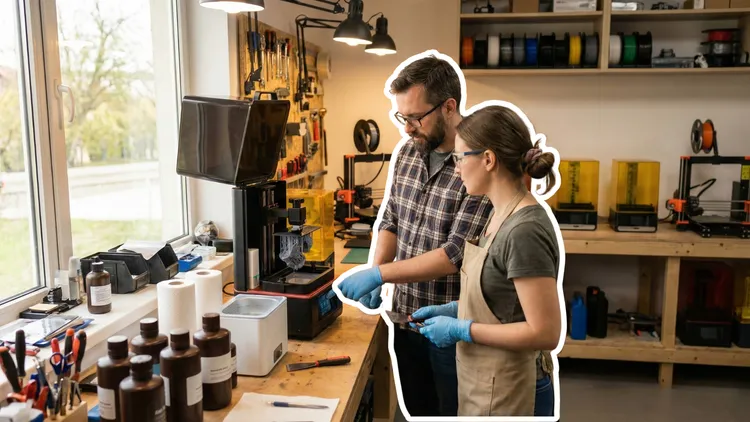 Pièce conçue sur Fusion 360 et imprimée en résine haute définition