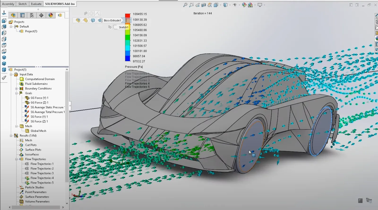 Aérodynamisme SolidWorks