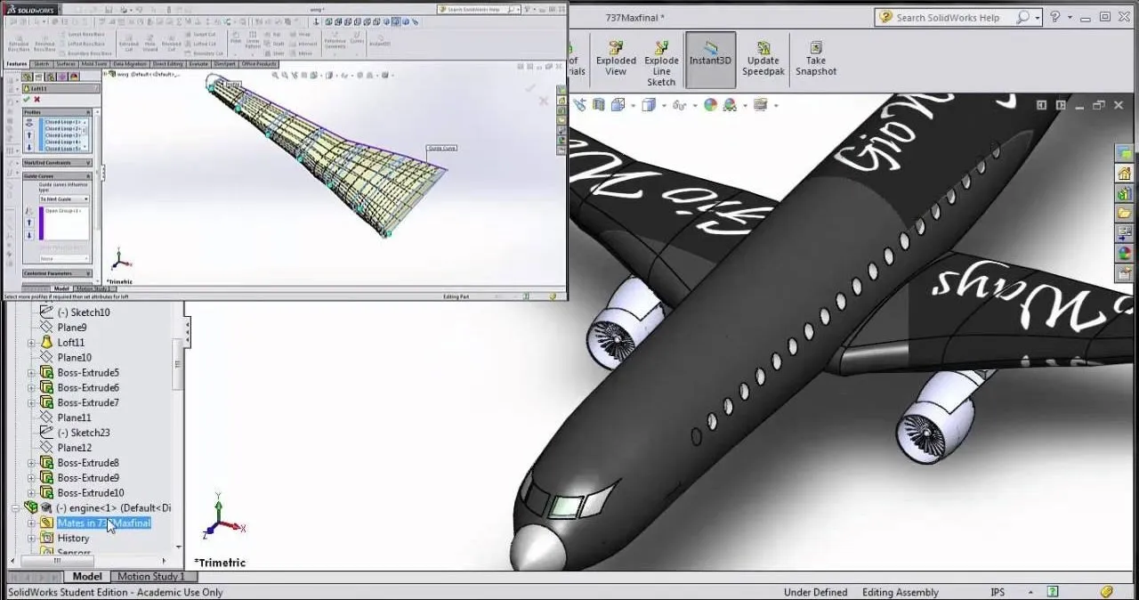 Avion Solidworks