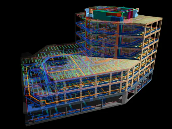 réseau électrique modélisé avec revit