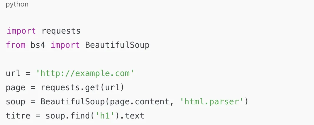 Code indispensable python IA