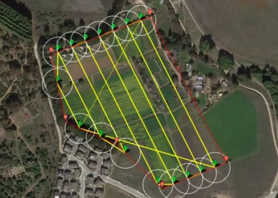 Relevé topgraphique en expension drone