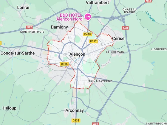 Carte d'Alençon