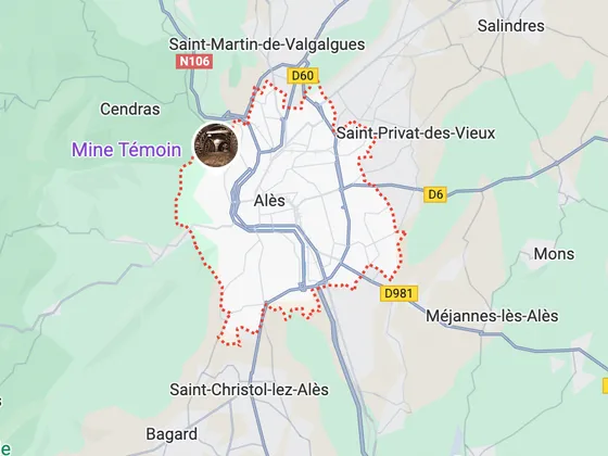 Carte d'Alès