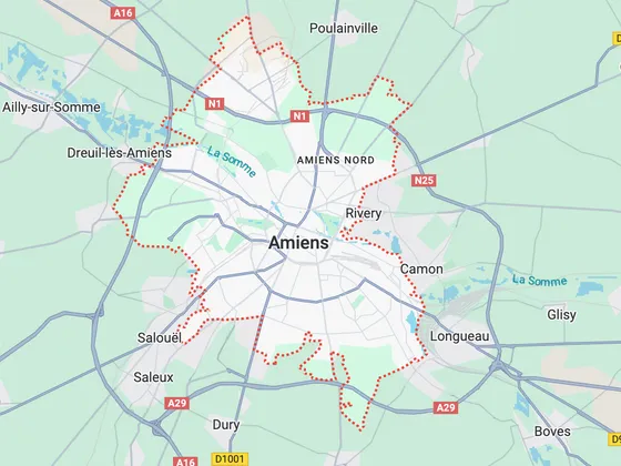 Carte d'Amiens