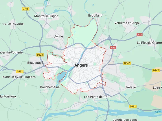 Carte d'Angers