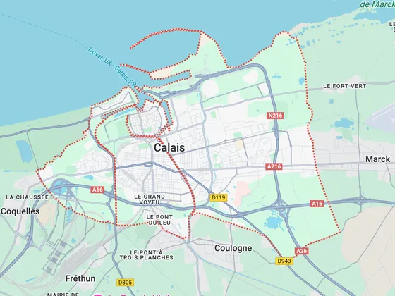 Carte de Calais