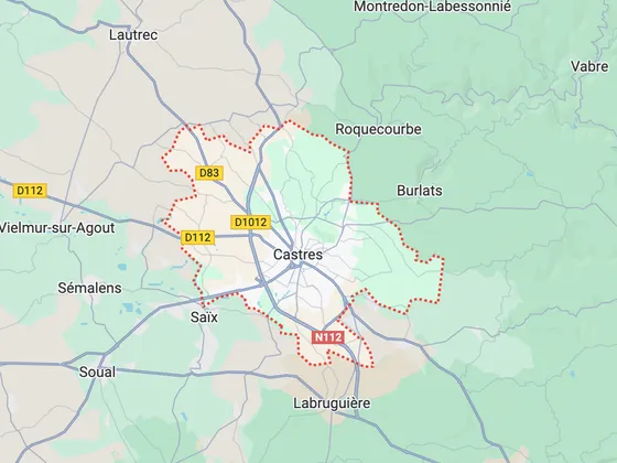 Carte de Castres
