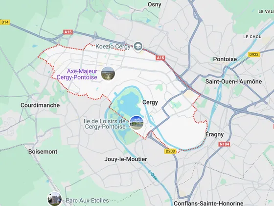 Carte de Cergy