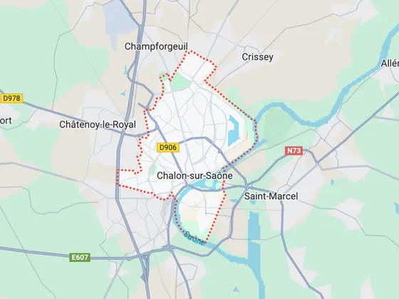 Carte de Chalon-sur-Saône