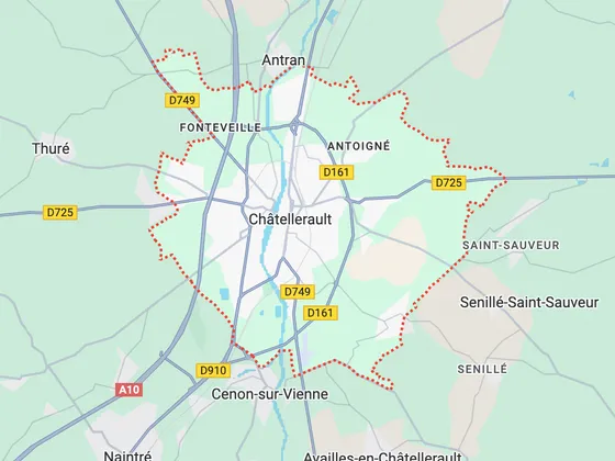 Carte de Châtellerault