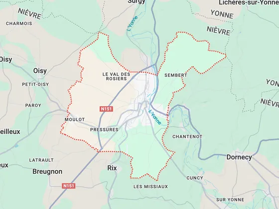 Carte de Clamecy