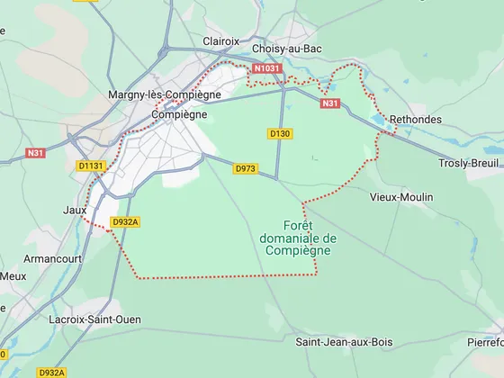 Carte de Compiègne