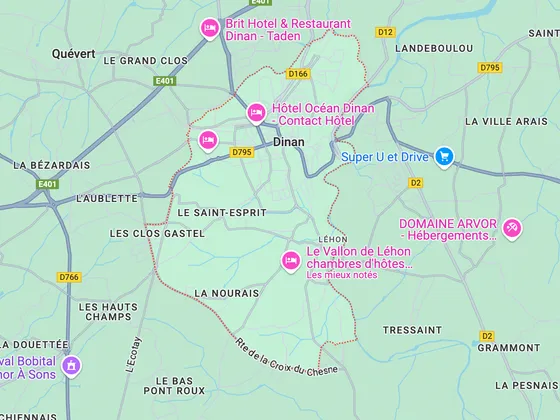 carte de Dinan