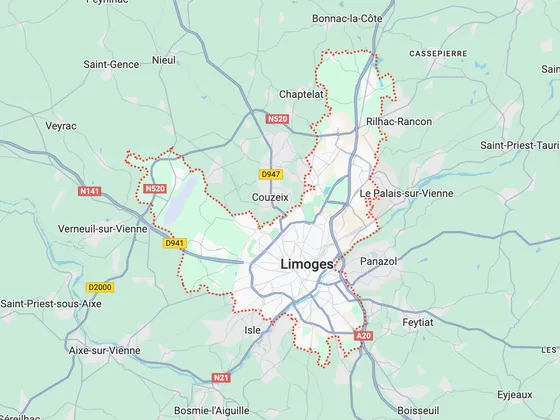Carte de Limoges