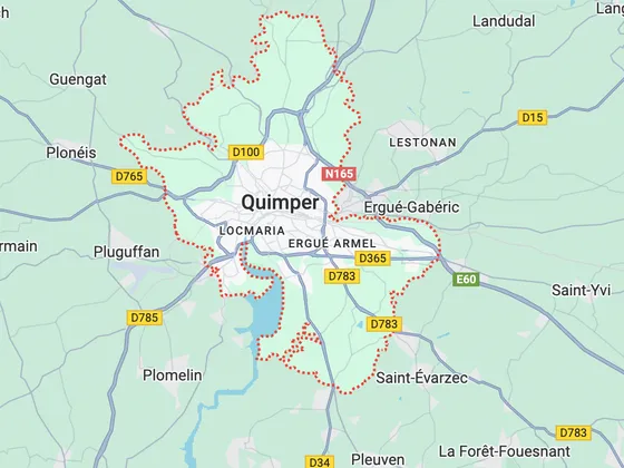 Carte de Quimper