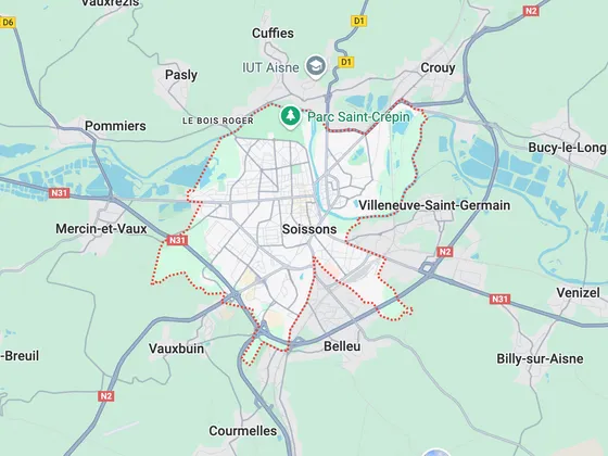 Carte de Soissons