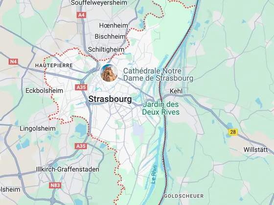 Carte de Strasbourg