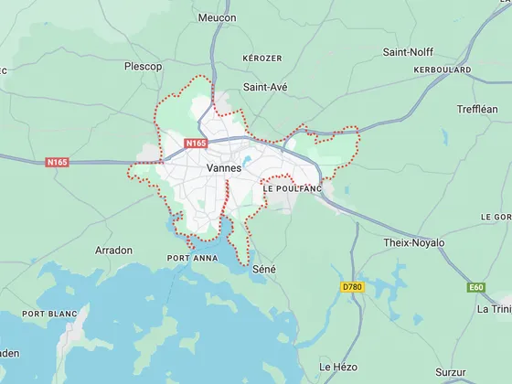 Carte de Vannes
