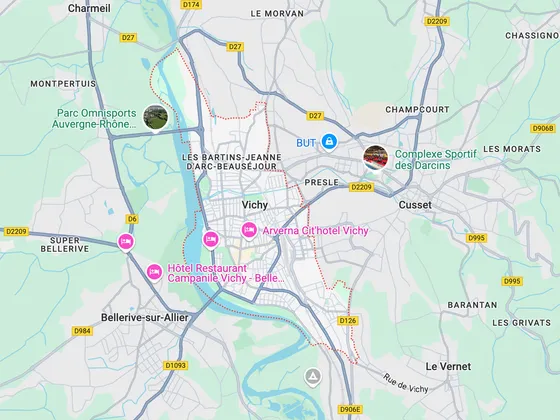 Carte de Vichy
