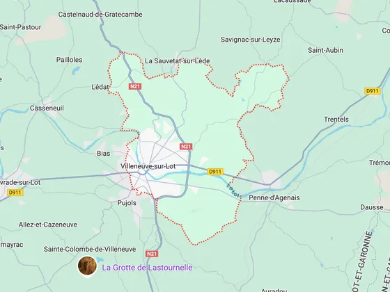 Carte de Villeneuve-sur-Lot