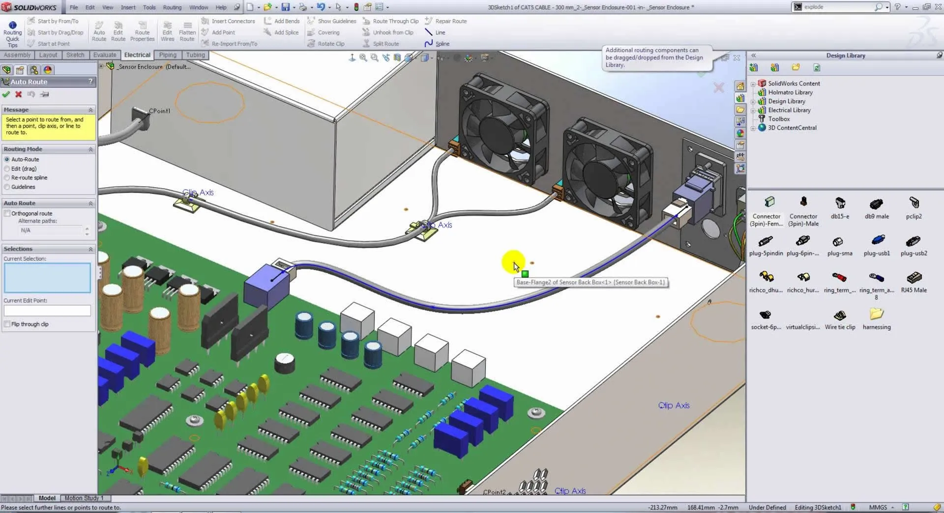 Composants électriques SolidWorks