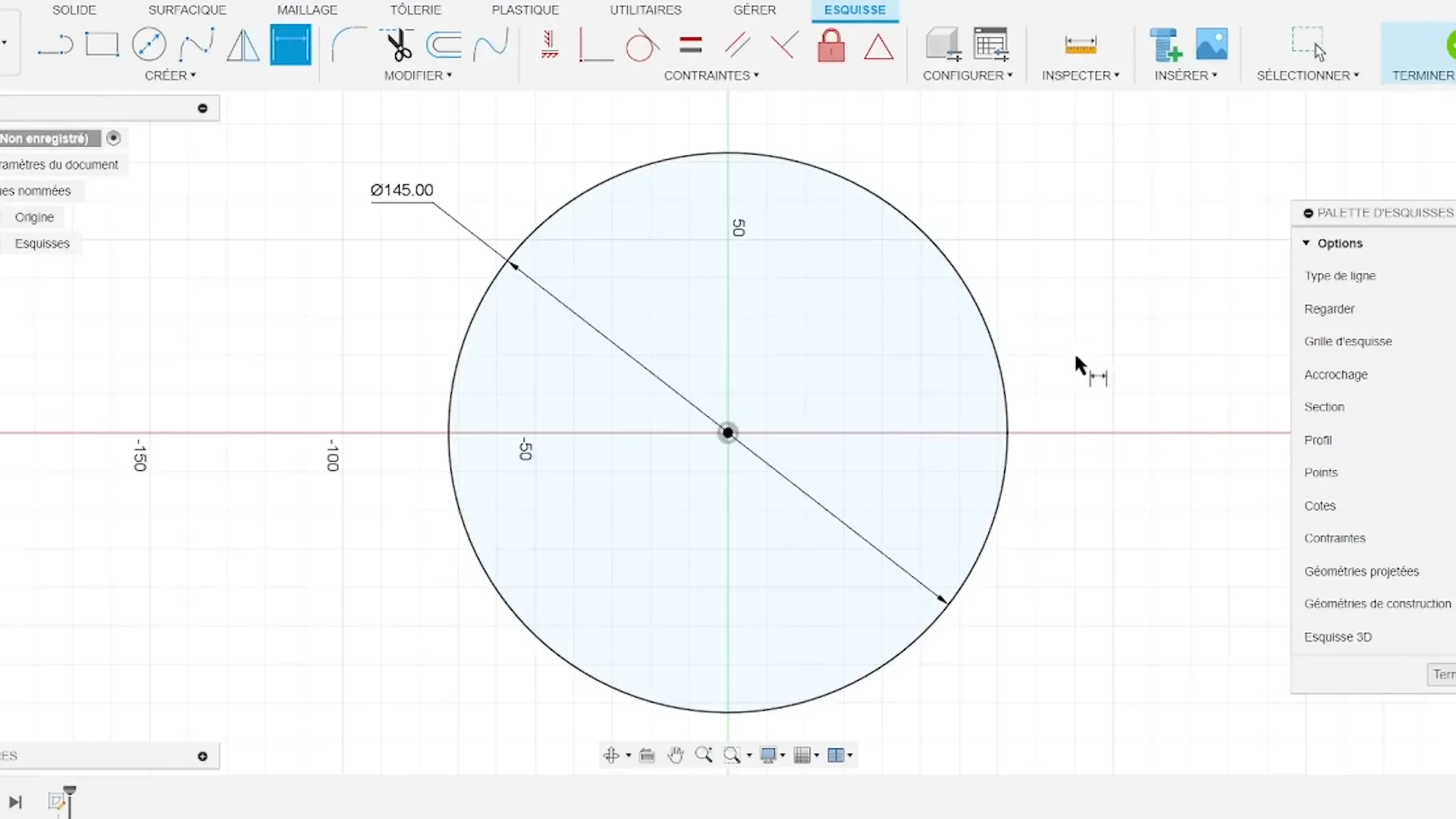 Dessin d'un cercle