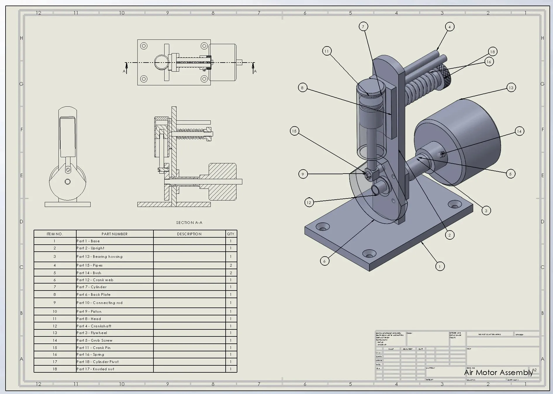 Dessin technique SolidWorks