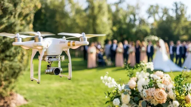 Drone durant un évènement