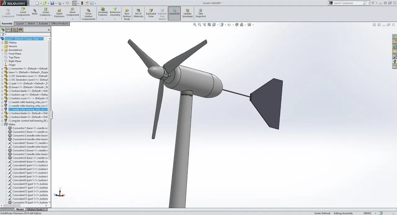 Eolienne Solidworks