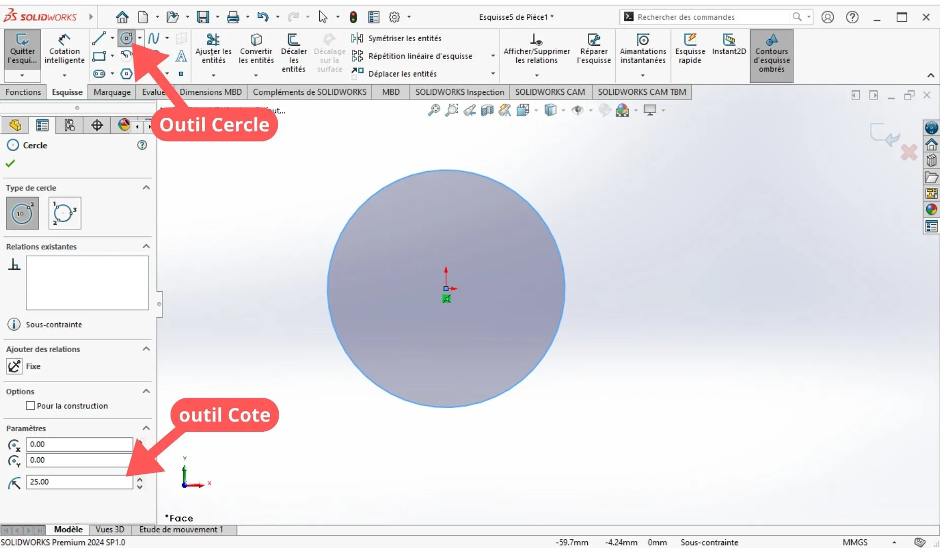 Esquisse Solidworks