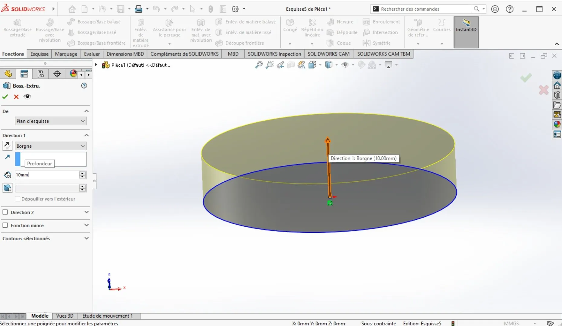 Extrusion Solidworks