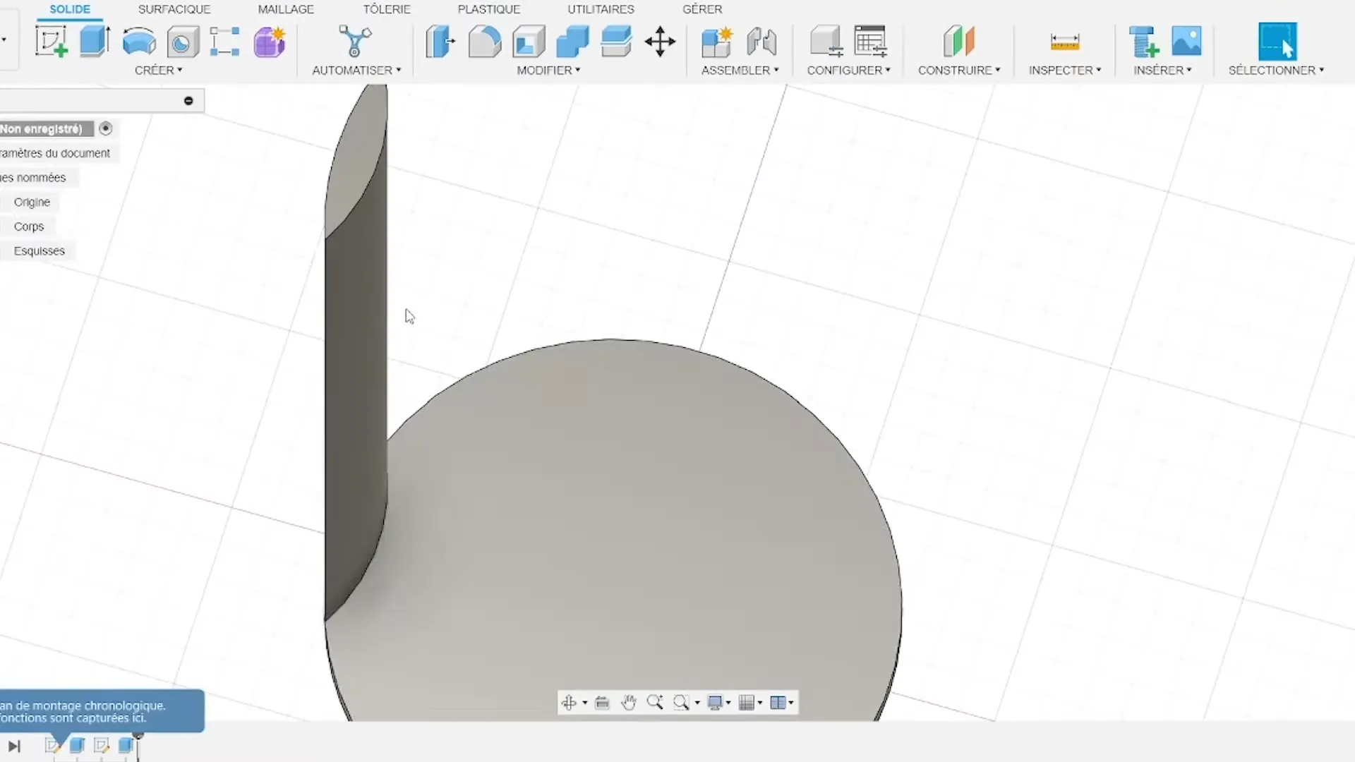 Extrusion du pied de la lampe