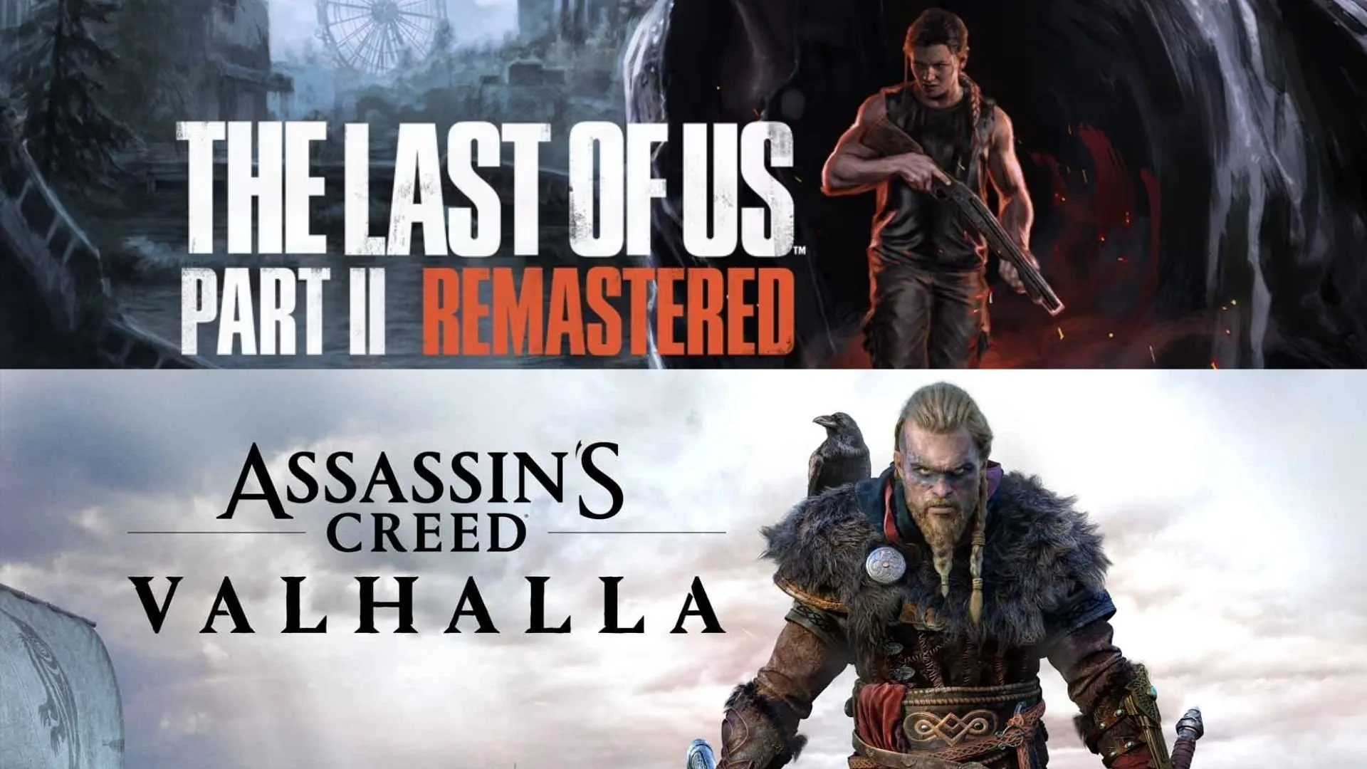 Image de The last of us part 2 et Assassin's creed Valhalla