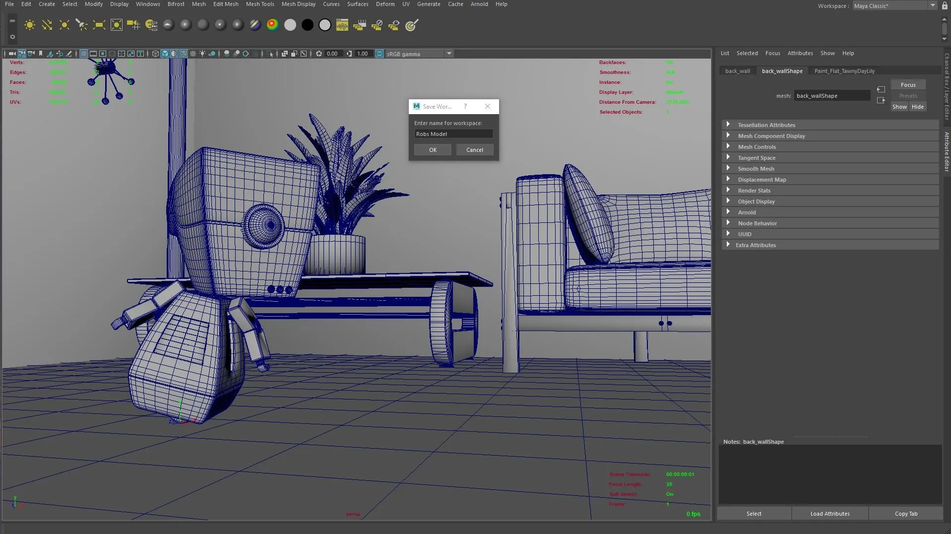 Interface Maya AUTODESK