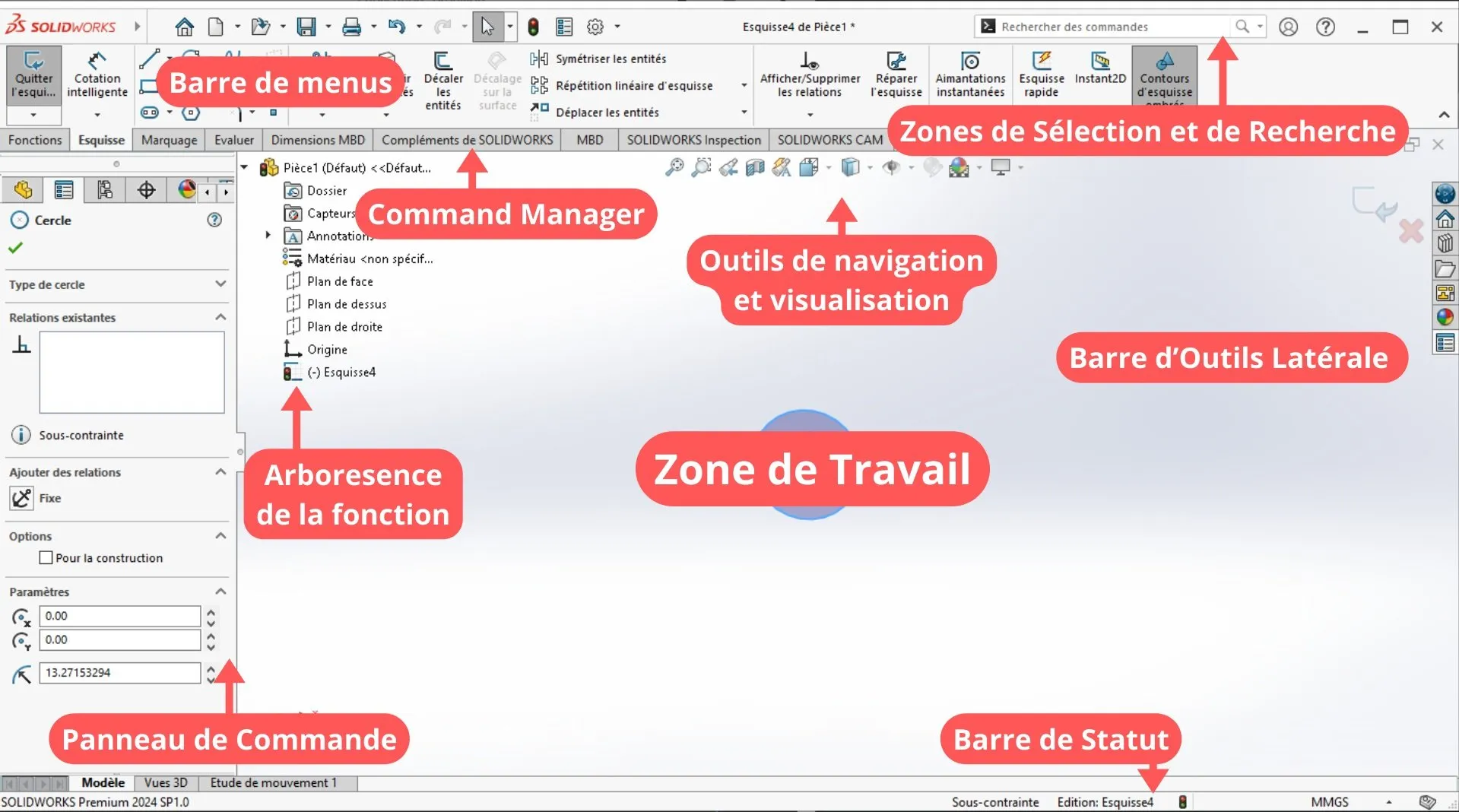 Interface Solidworks