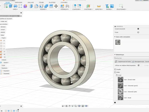 Interface de Fusion 360