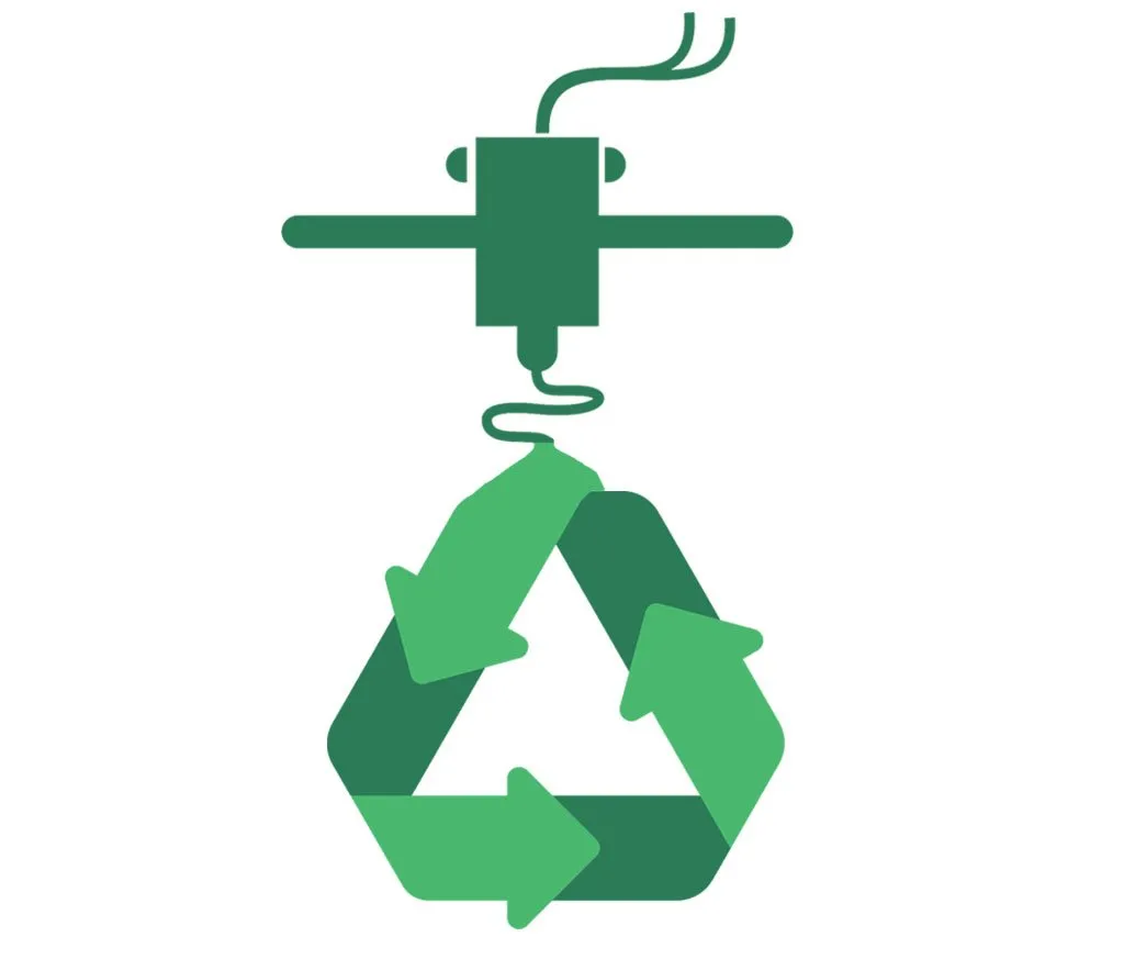 Logo- recyclage des impression 3d