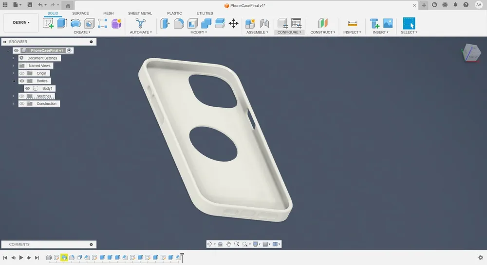 Modèle Fusion 360 optimisé pour l'impression 3D