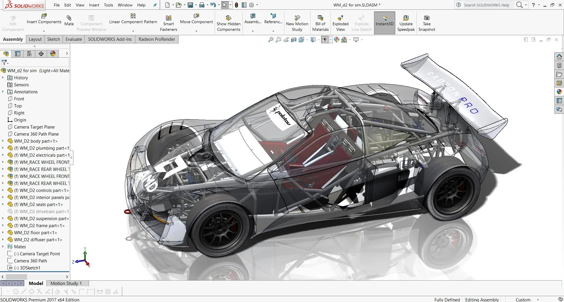 Modélisation voiture SolidWorks