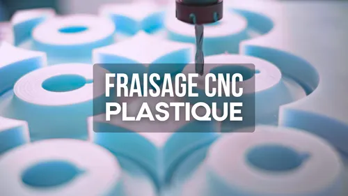 Illustration d'un article sur le fraisage CNC du plastique.