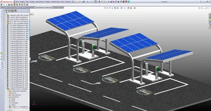 Panneau solaire SolidWorks