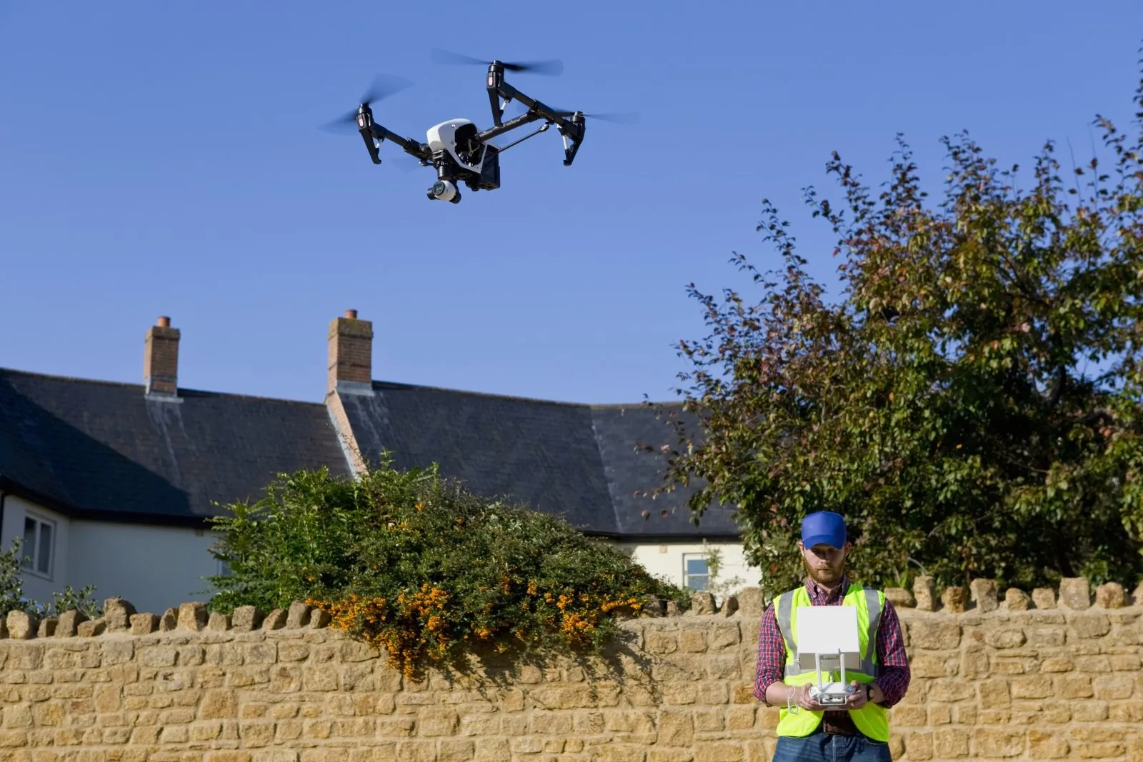 Photographie architecturale avec un drone