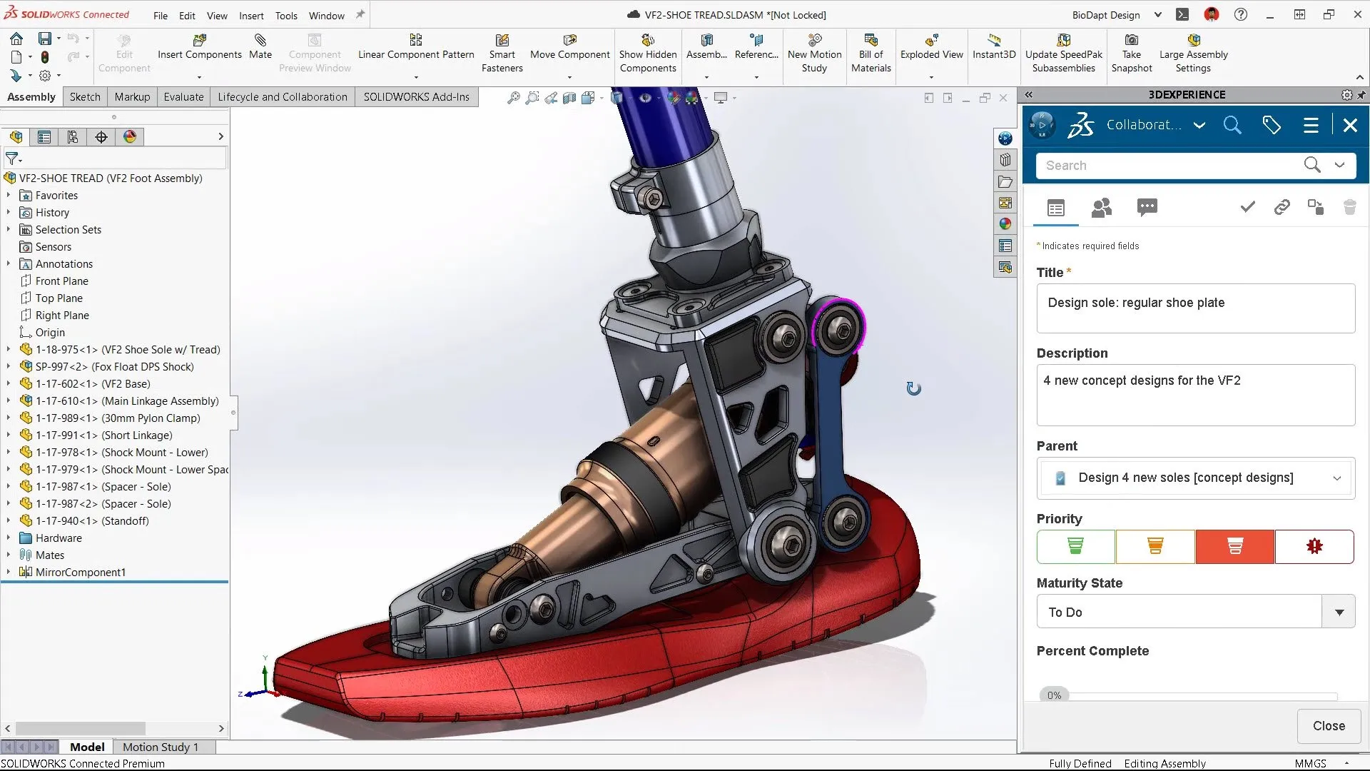 modélisation avec SolidWorks