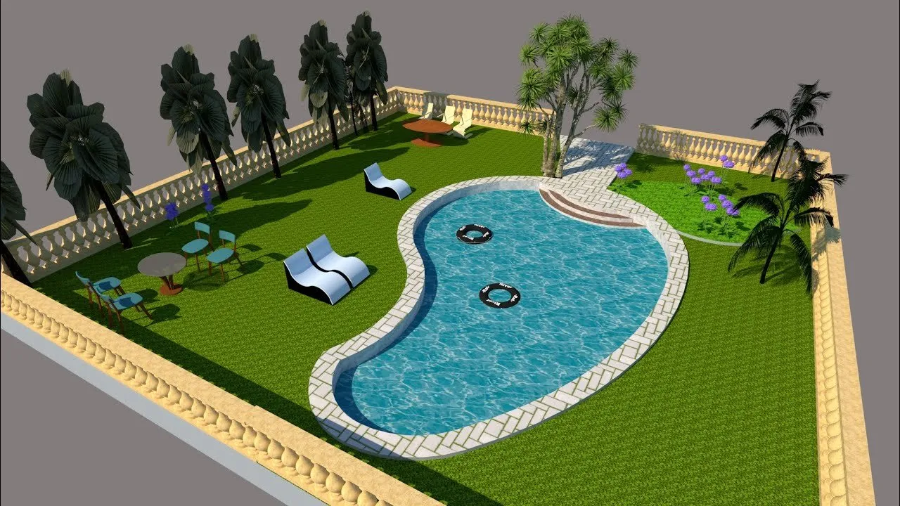 Piscine sketchUp
