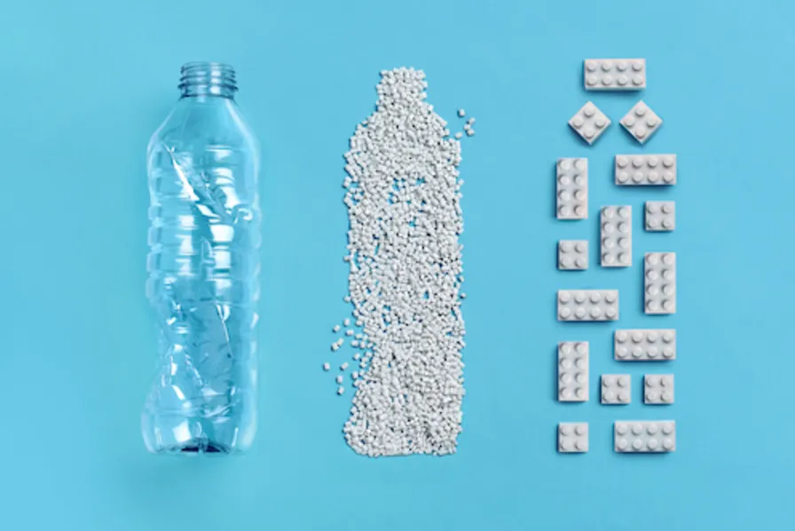 RPET matériaux recyclable bouteilles