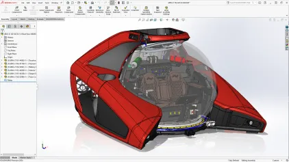 Rhino modélisation de véhicule futuriste