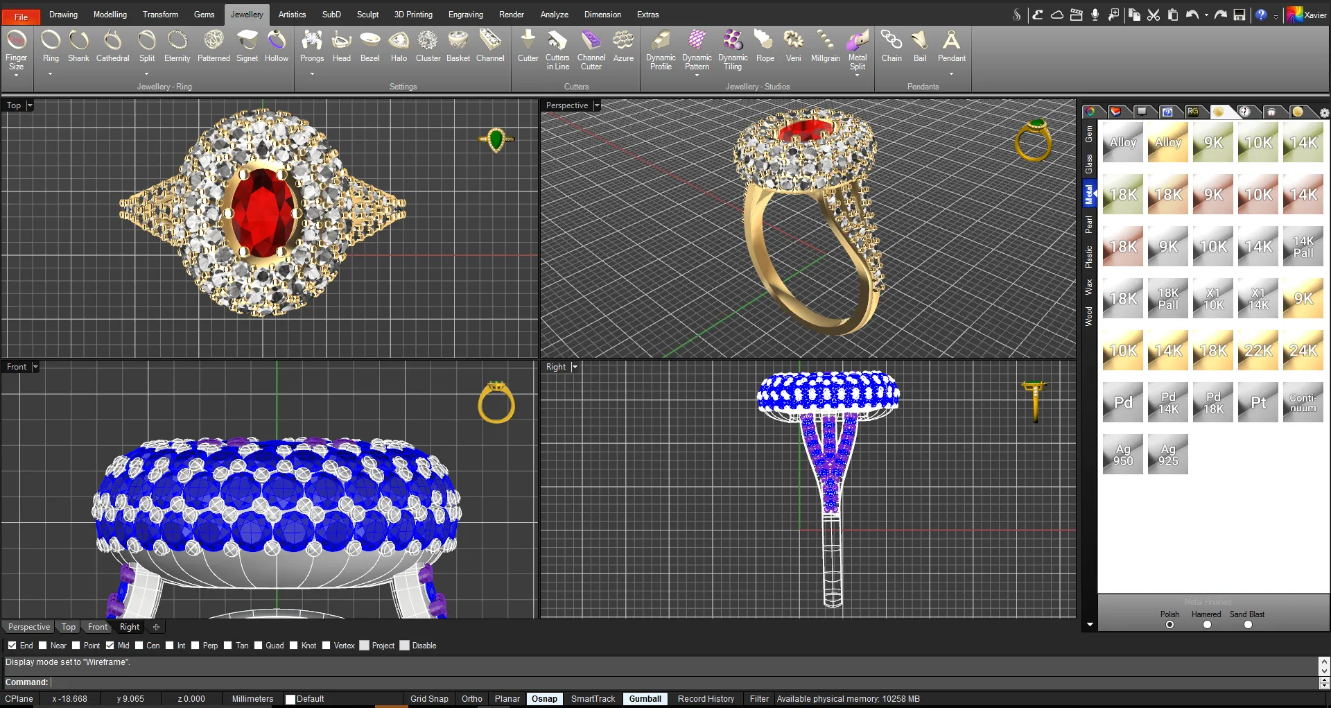 RhinoGold plugin pour Rhino 3D