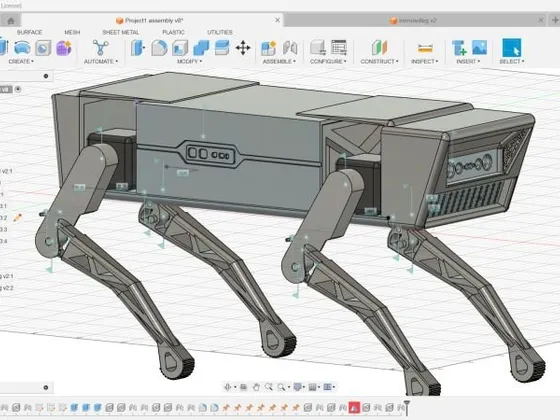 Robot mécanique Fusion 360