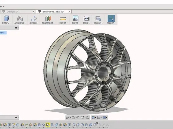 Roue de voiture Fusion 360
